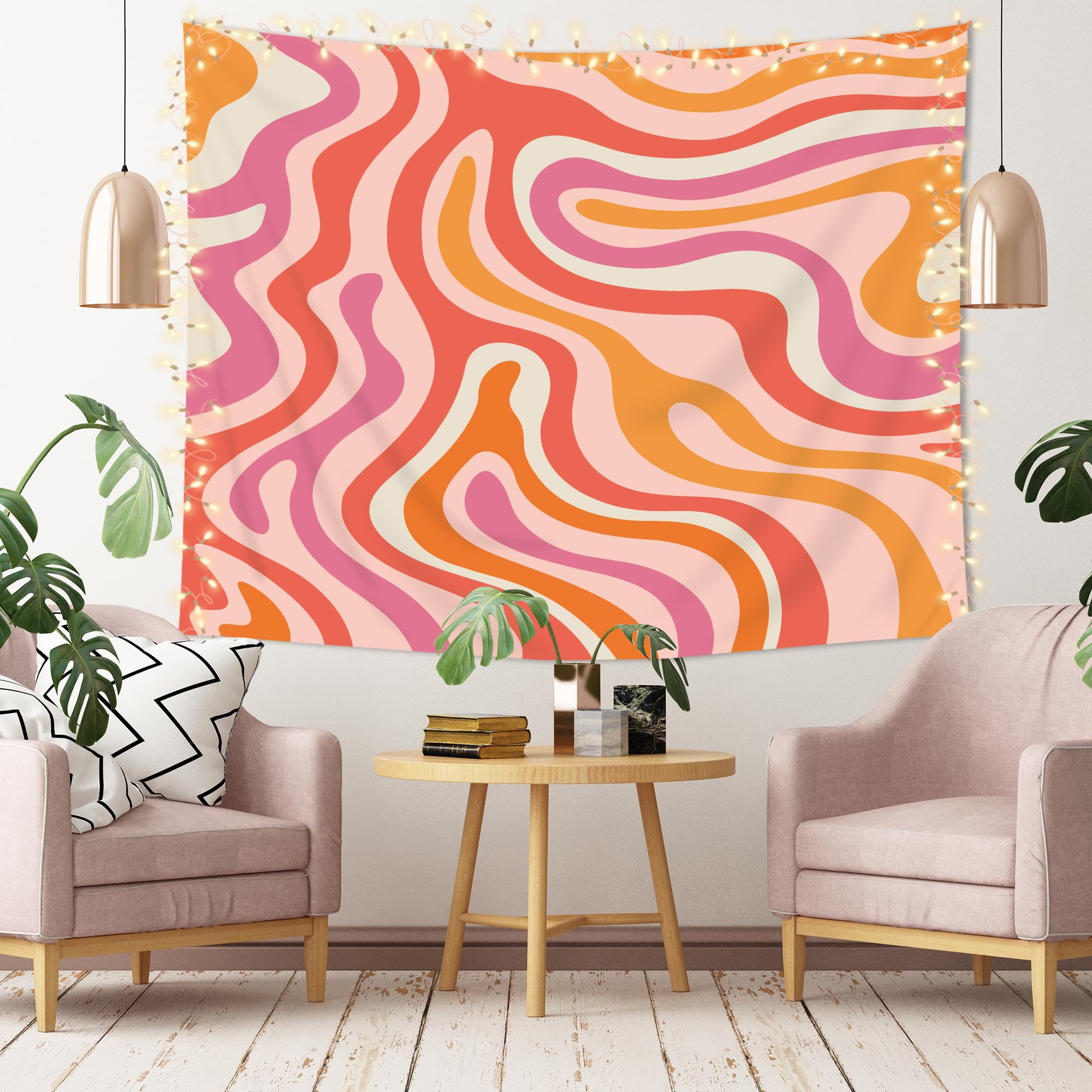 Amazon.com: Imirell Retro 70s Groovy Tapestry 59Wx51H Inches